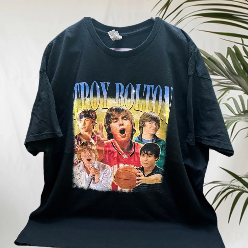 TROY BOLTONBlack Graphic Men’s  T- Shirt size XXL